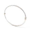 Escrava Prata Branca Elegante