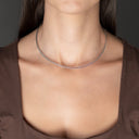 Colar Prata Branca Elegante - COLEÇÃO ESSÊNCIA