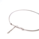 Colar Prata Branca Elegante - COLEÇÃO ESSÊNCIA