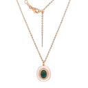 Conjunto Colar e Brincos Prata Dourada com Zircónias